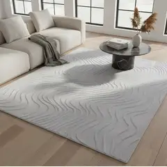 GENERICO - Alfombra Grande 2x2.4m Moderna Peluda Suave Sala De Estar