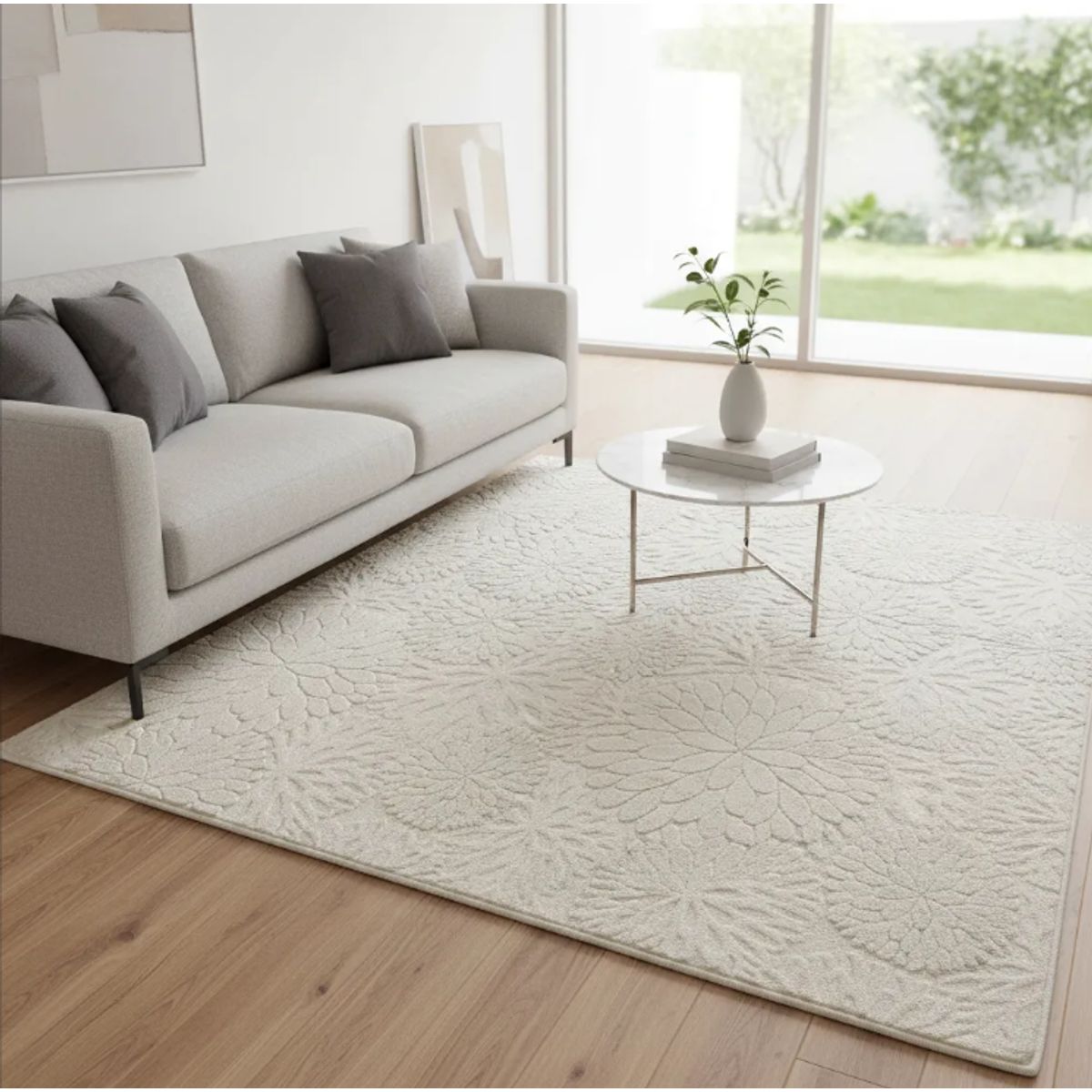 GENERICO - Alfombra Grande 2x2.4m Moderna Peluda Suave Sala De Estar
