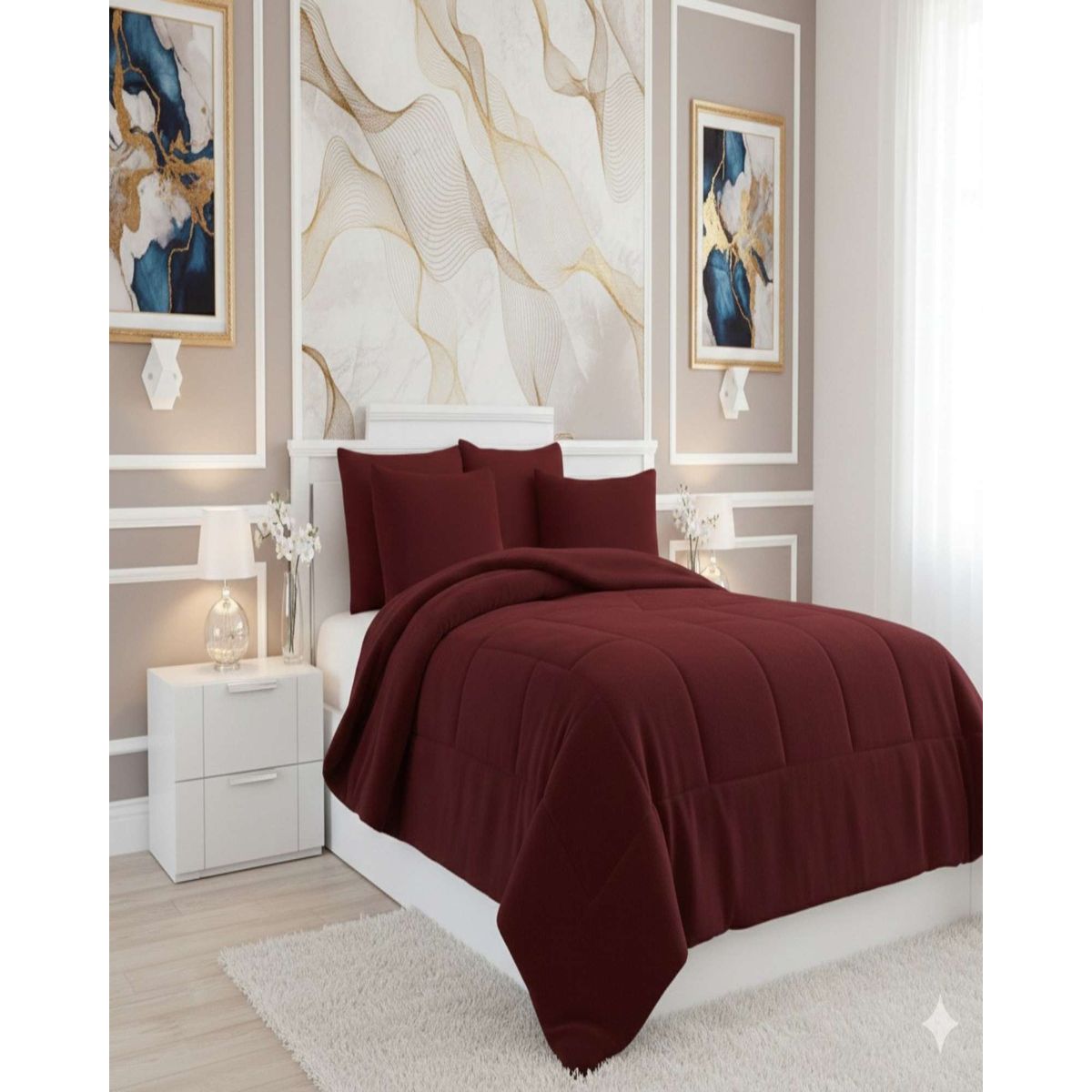 GENERICO - Cubrecama Premium Plush Con Chiporro Invierno King
