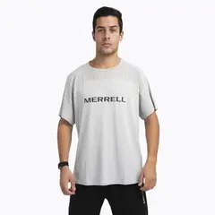 MERRELL - Polera MC Hombre Swift Trail Gris Oscuro