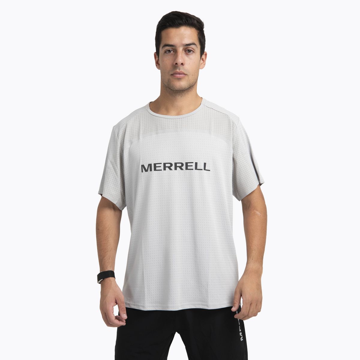 MERRELL - Polera MC Hombre Swift Trail Gris Oscuro MERRELL