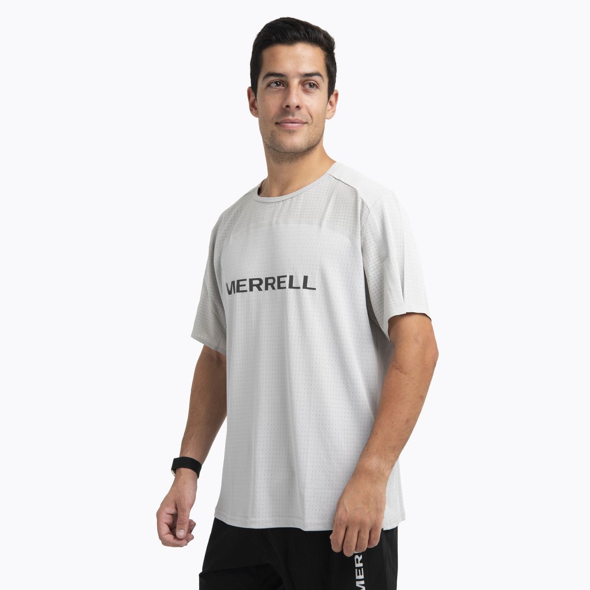 MERRELL - Polera MC Hombre Swift Trail Gris Oscuro MERRELL