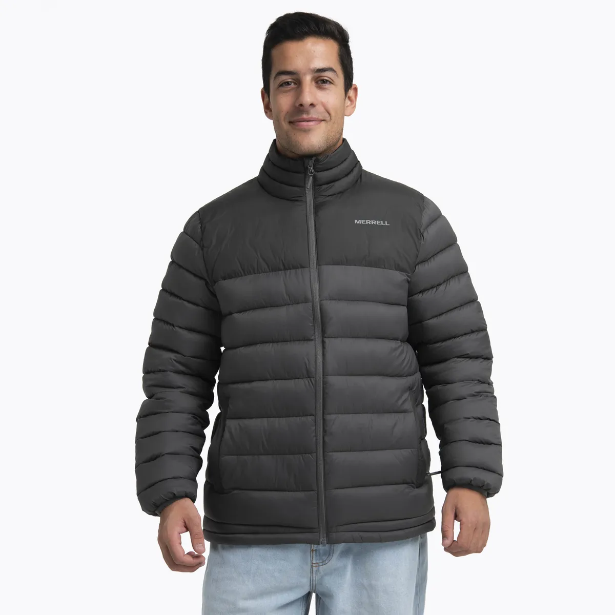MERRELL - Parka Hombre Full Zipper Gris Oscuro MERRELL