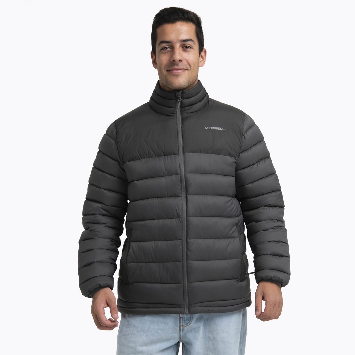MERRELL - Parka Hombre Full Zipper Gris Oscuro MERRELL