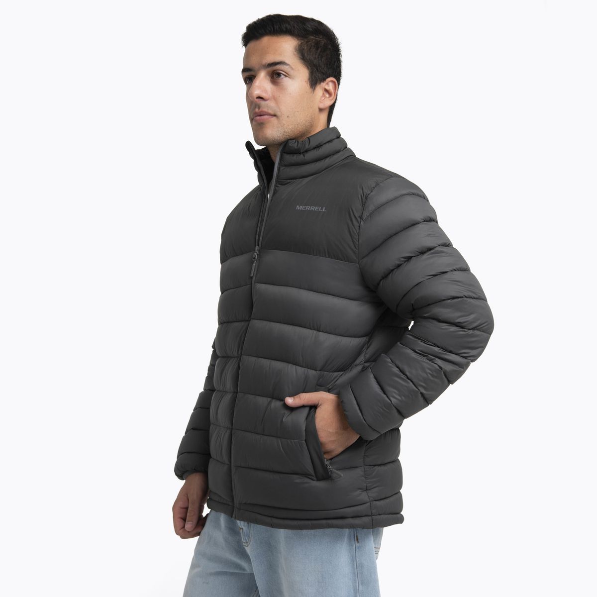 MERRELL - Parka Hombre Full Zipper Gris Oscuro MERRELL