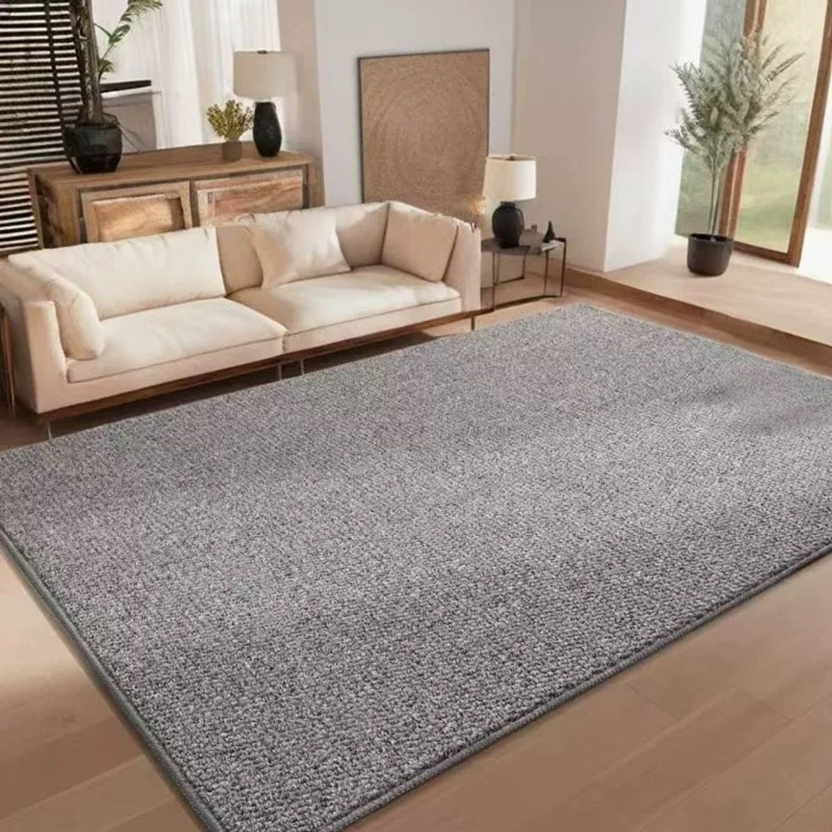 GENERICO - Alfombra Estilo Yute Tejida Para Living Resistente Mascotas 1.6 M 2 M
