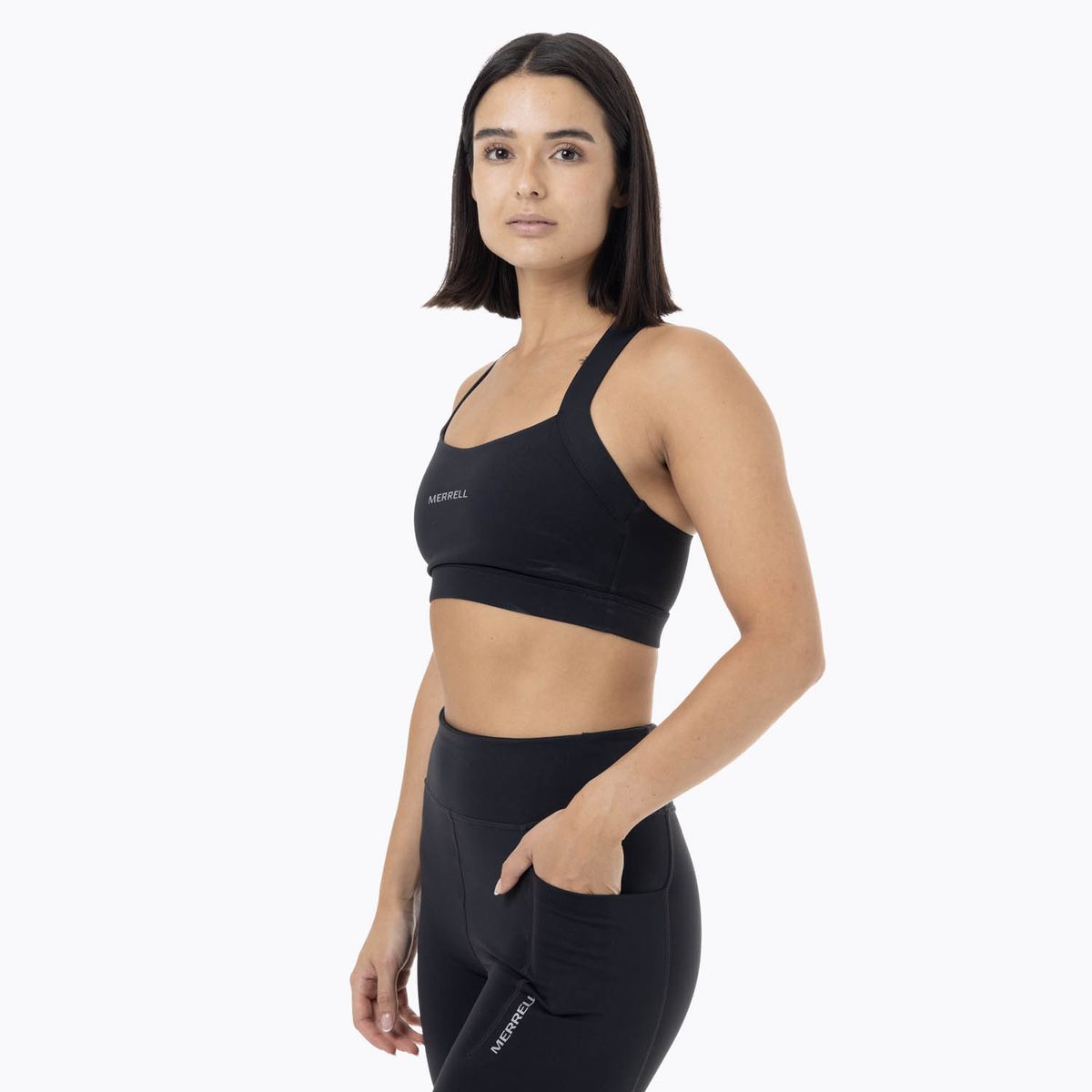 MERRELL - Peto Mujer Sport Bra Negro MERRELL