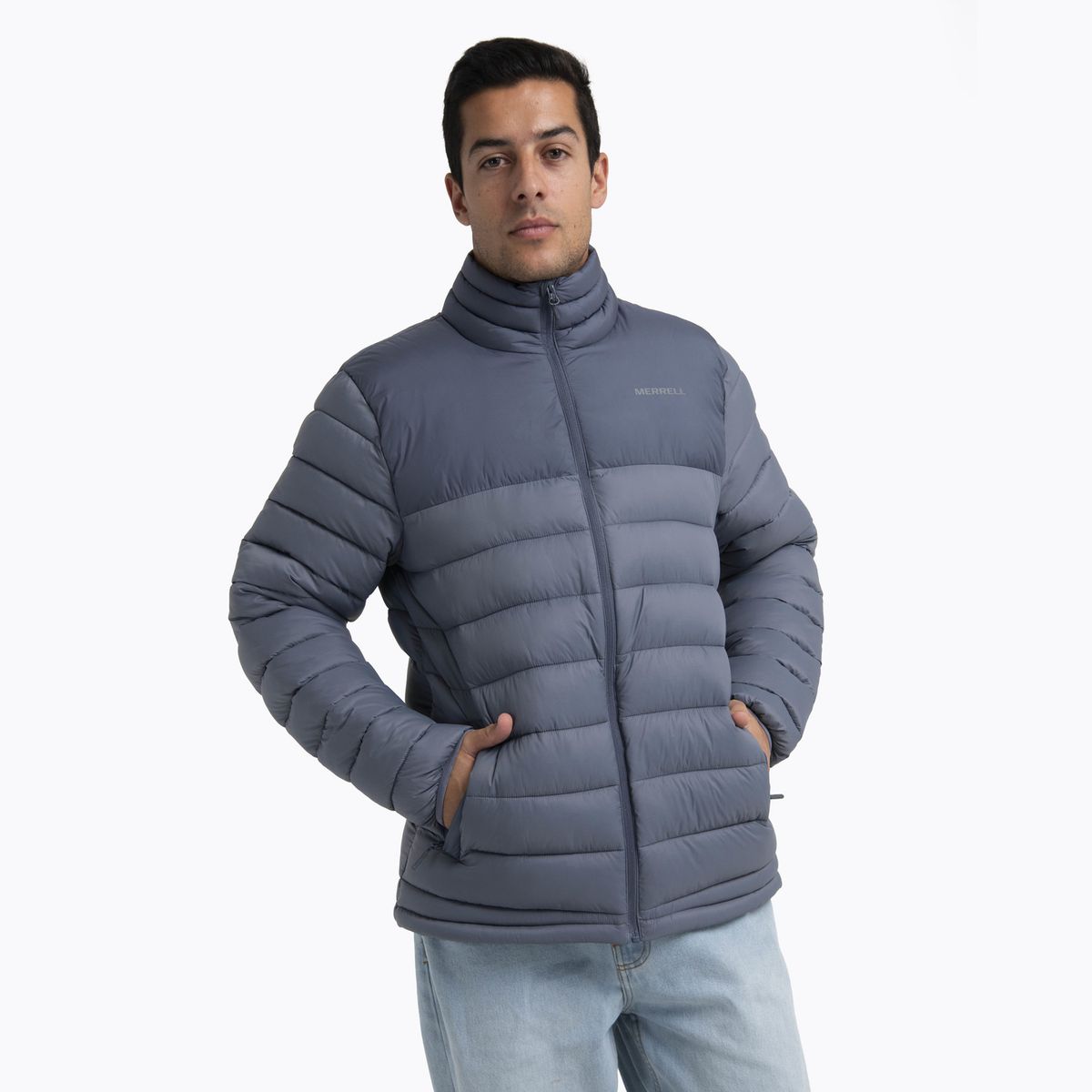 MERRELL - Parka Hombre Full Zipper Azul MERRELL
