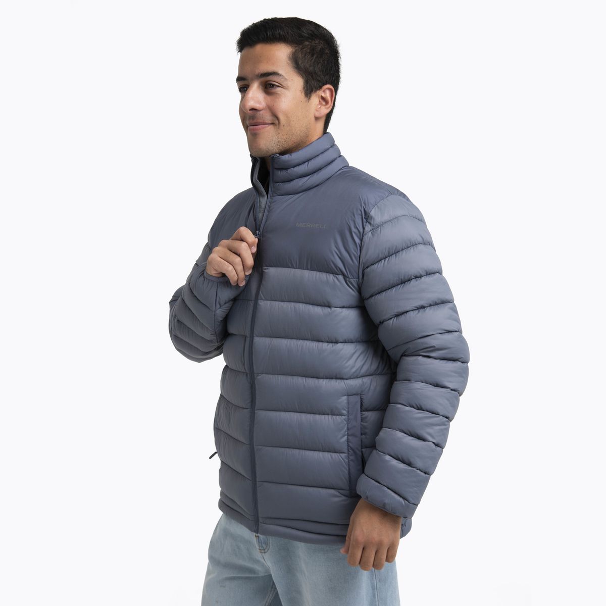 MERRELL - Parka Hombre Full Zipper Azul MERRELL