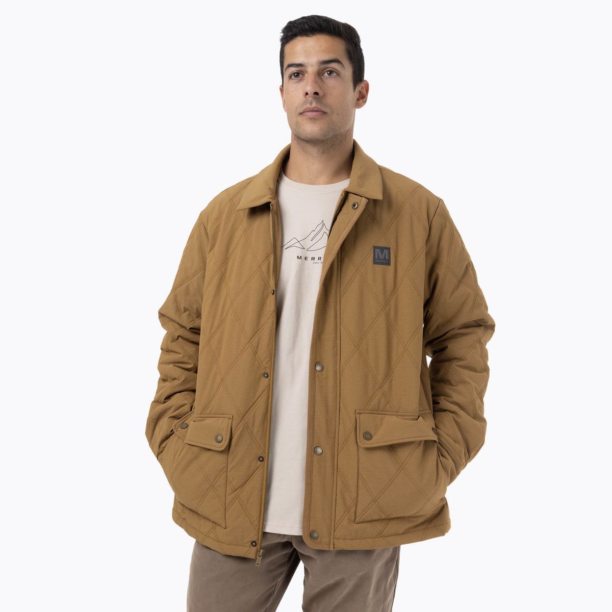 MERRELL - Chaqueta Hombre Halees Full Zipper Mostaza MERRELL