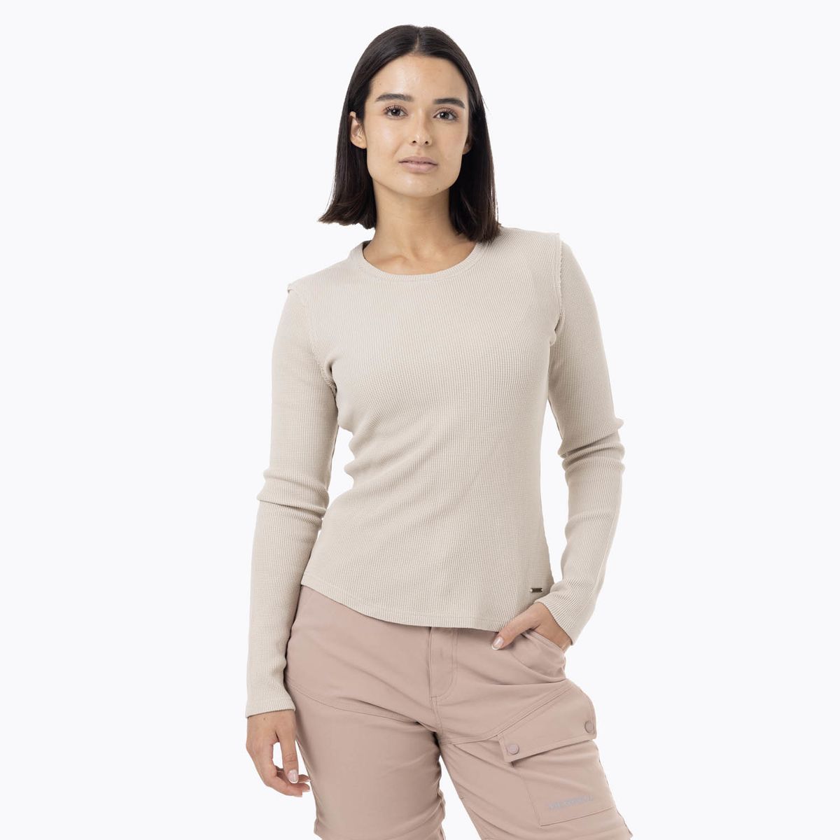 MERRELL - Polera Manga Larga Mujer Oslo Beige MERRELL