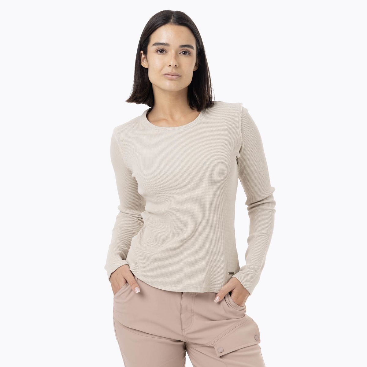 MERRELL - Polera Manga Larga Mujer Oslo Beige MERRELL