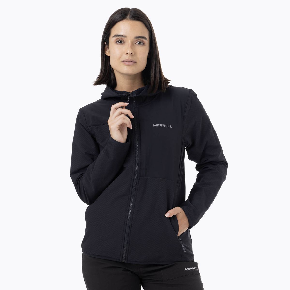 MERRELL - Polerón Mujer Mezeis Softshell Negro MERRELL