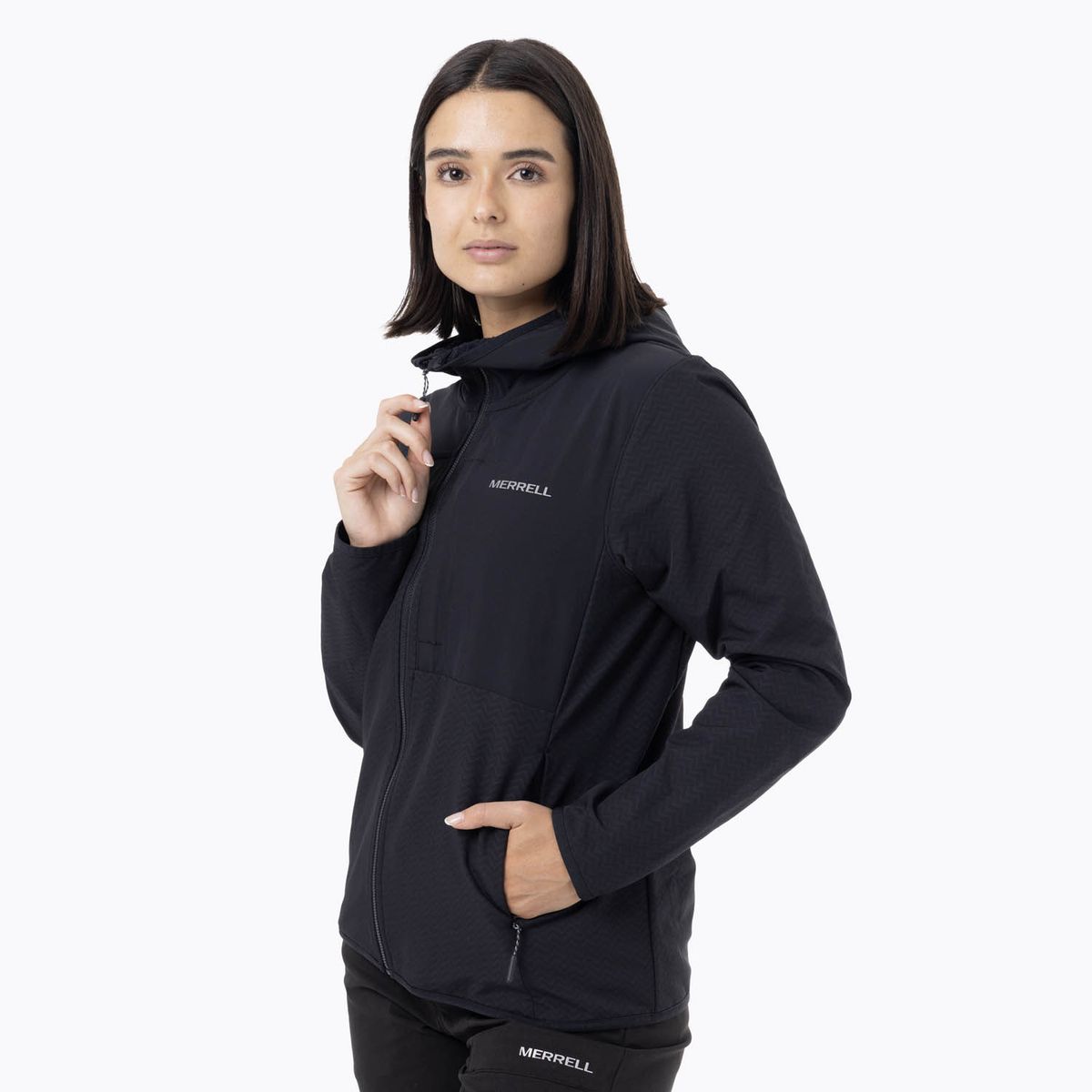 MERRELL - Polerón Mujer Mezeis Softshell Negro MERRELL