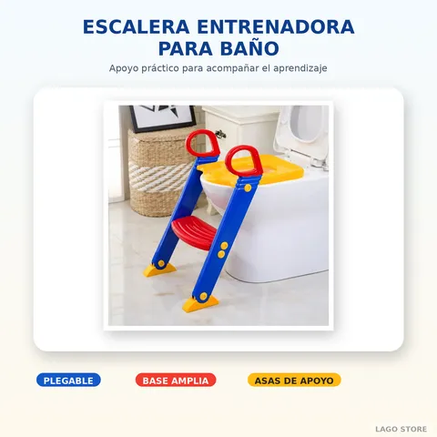 ADAPTADOR WC CON ESCALERA PARA NIÑOS