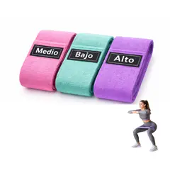 GENERICO - Kit 3 Bandas Loop de Resistencia Ejercicio Fitbraver