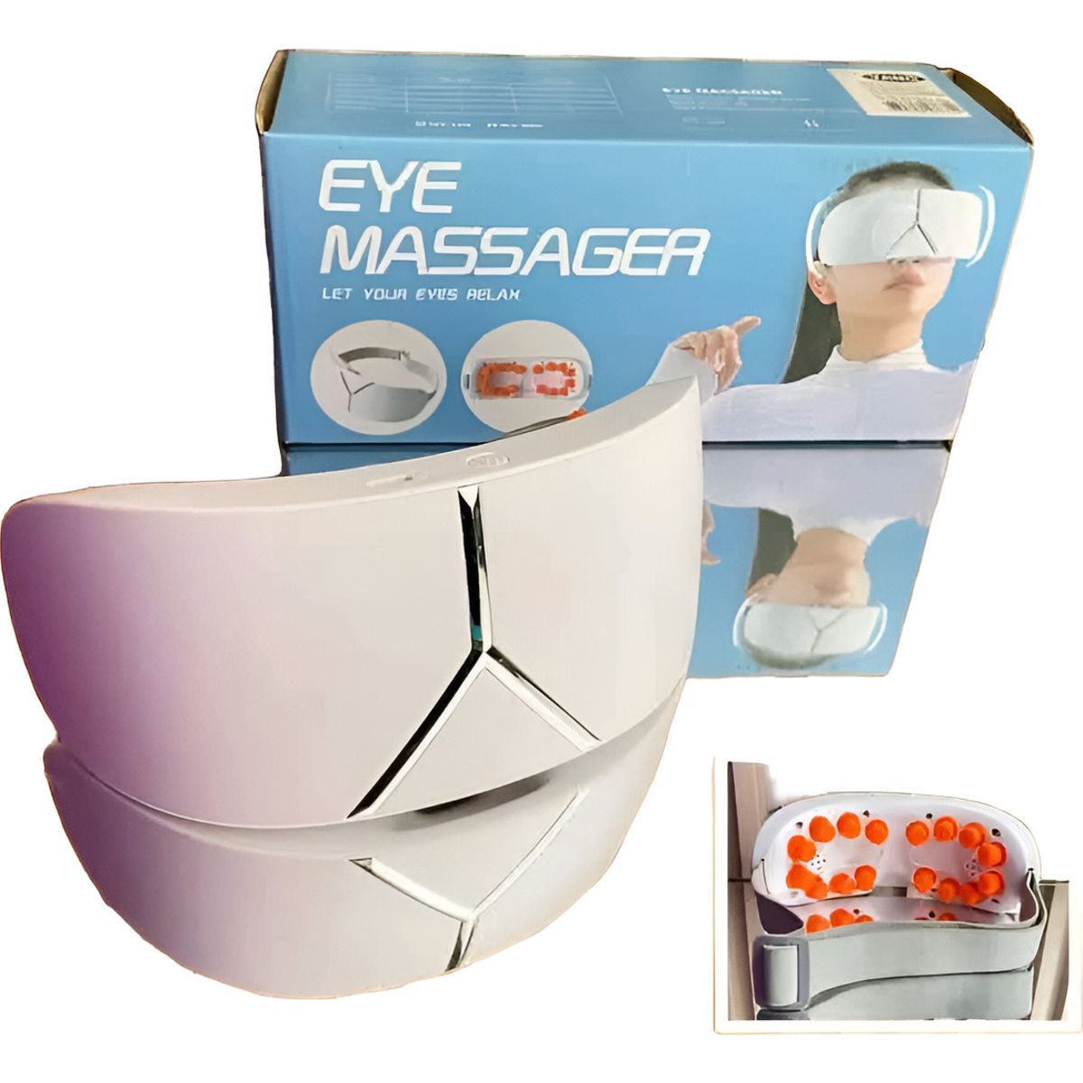 GENERICO - Masajeador Ojos Masajeador Inalámbrico Eléctrico Facial Blanco