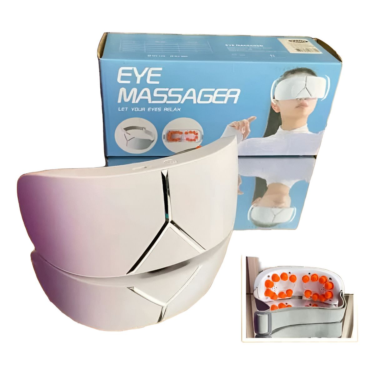 GENERICO - Masajeador Ojos Masajeador Inalámbrico Eléctrico Facial Blanco