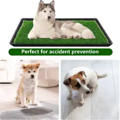 MOVI - Baño Sanitario para Mascotas XXL Pet Potty con Césped Sintético y Bandeja Antiderrames