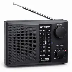 TARGET - Radio Portátil BT TT-CF15BT 3 Bandas USB SD Recargable
