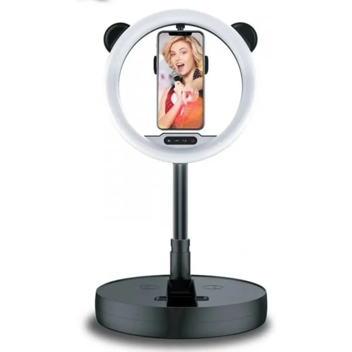 MOVI - Aro de Luz LED con Soporte para Celular y Base Ajustable  Iluminación Profesional