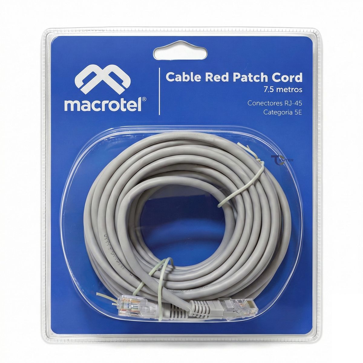 MACROTEL - Cable de Red Macrotel 7,5 mts Patch Cord UTP Cat 5E MC-2005