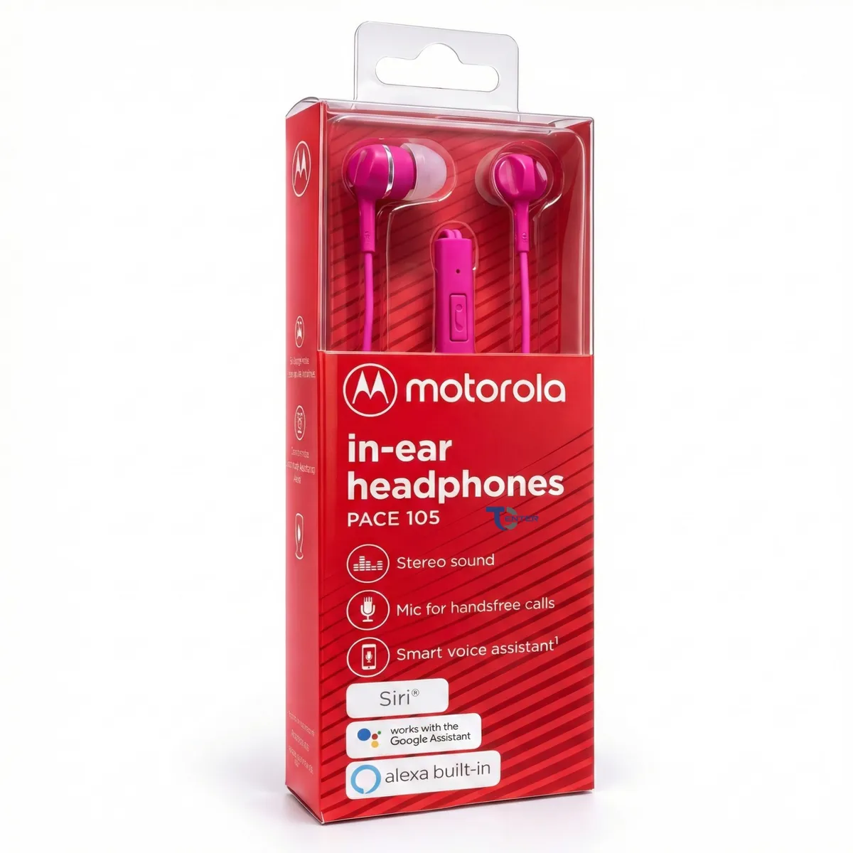 MOTOROLA - Audífonos Motorola Pace 105 con Mic 3.5mm Rosado