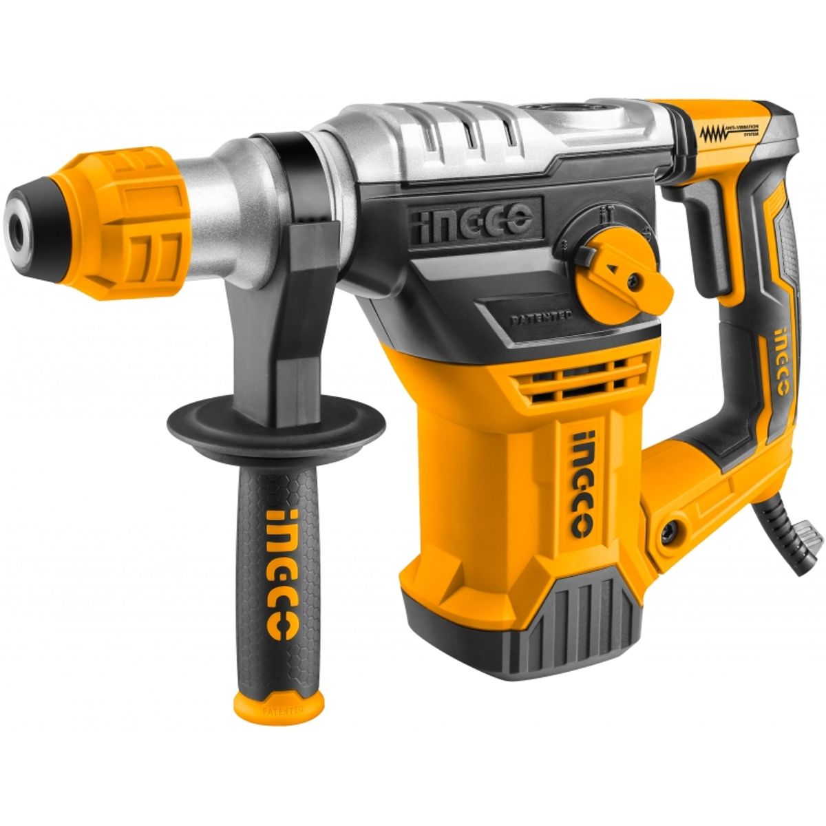 INGCO - Taladro Rotomartillo C/Maleta 1500 Watts Profesional