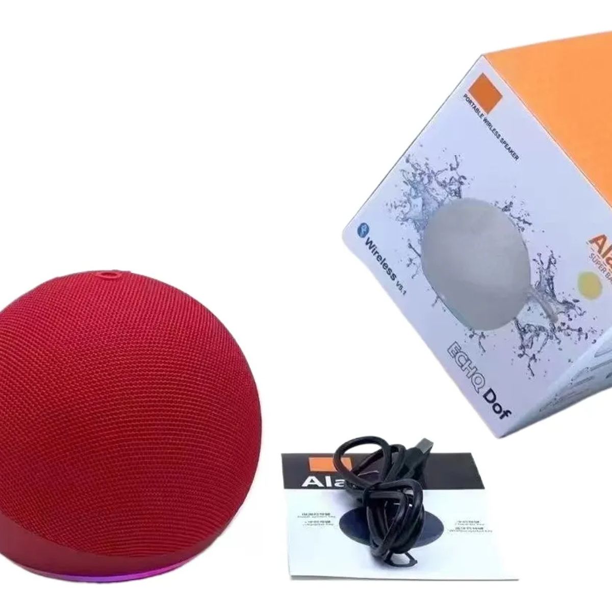 GENERICO - Parlante Inteligente Alaxe Bluetooth Con Comando De Voz Colores