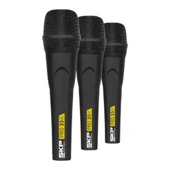 SKP - Set De 3 Microfonos Vocales Dinamicos PRO33K