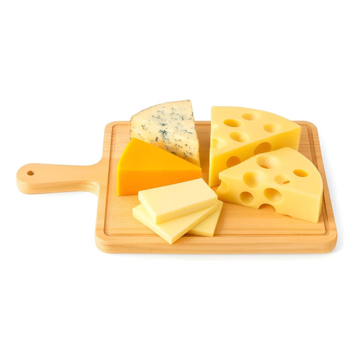 GENERICO - Tablas Pizza Tabla Cuadrada Picoteo Plato Madera 27x30cm Tabla Cuadrada Bambú