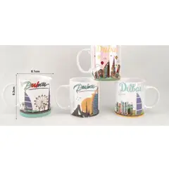 GENERICO - TAZA DE CERAMICA DUBAI 350ML