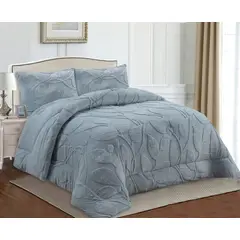 GENERICO - COBERTOR DE INVIERNO CON CHIPORRO KING TEXTURIZADO HOJAS TF