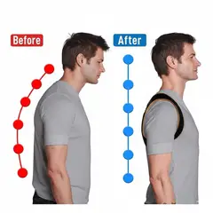 MOVI - Corrector de Postura Doctore Posture Ajustable Unisex Soporte Ergonómico para Espalda y Hombros