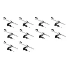 GENERICO - Cerradura Vidrio Puerta Corredera 4 A 6mm 10 Unidad…