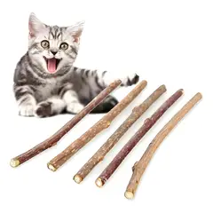 GENERICO - X10 Palitos Hierba Gatera Yerba Gatera Juguete Para Gatos Marrón