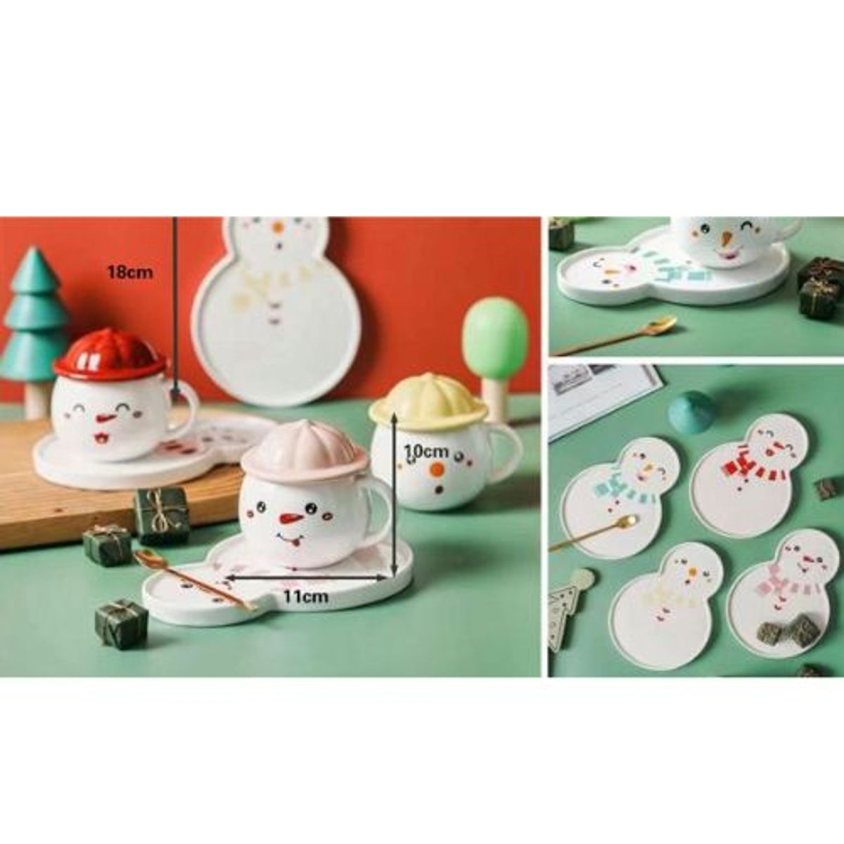 GENERICO - TAZA NAVIDEÑA DE CERÁMICA 250ML