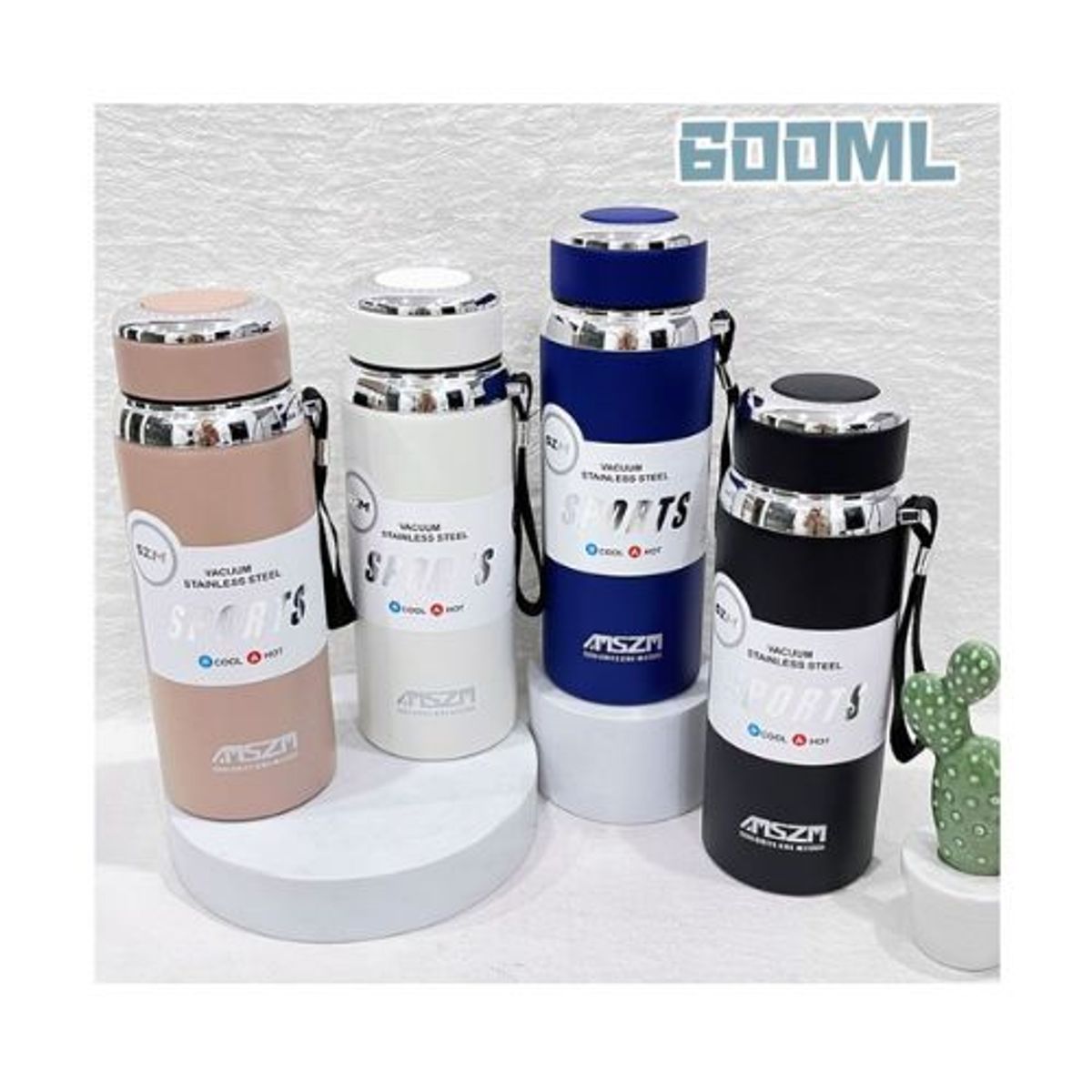 GENERICO - BOTELLAS TERMICAS 600ML COLORES SURTIDOS