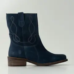 GIANI DAFIRENZE - Botin Cuero Mujer Gardenia Azul