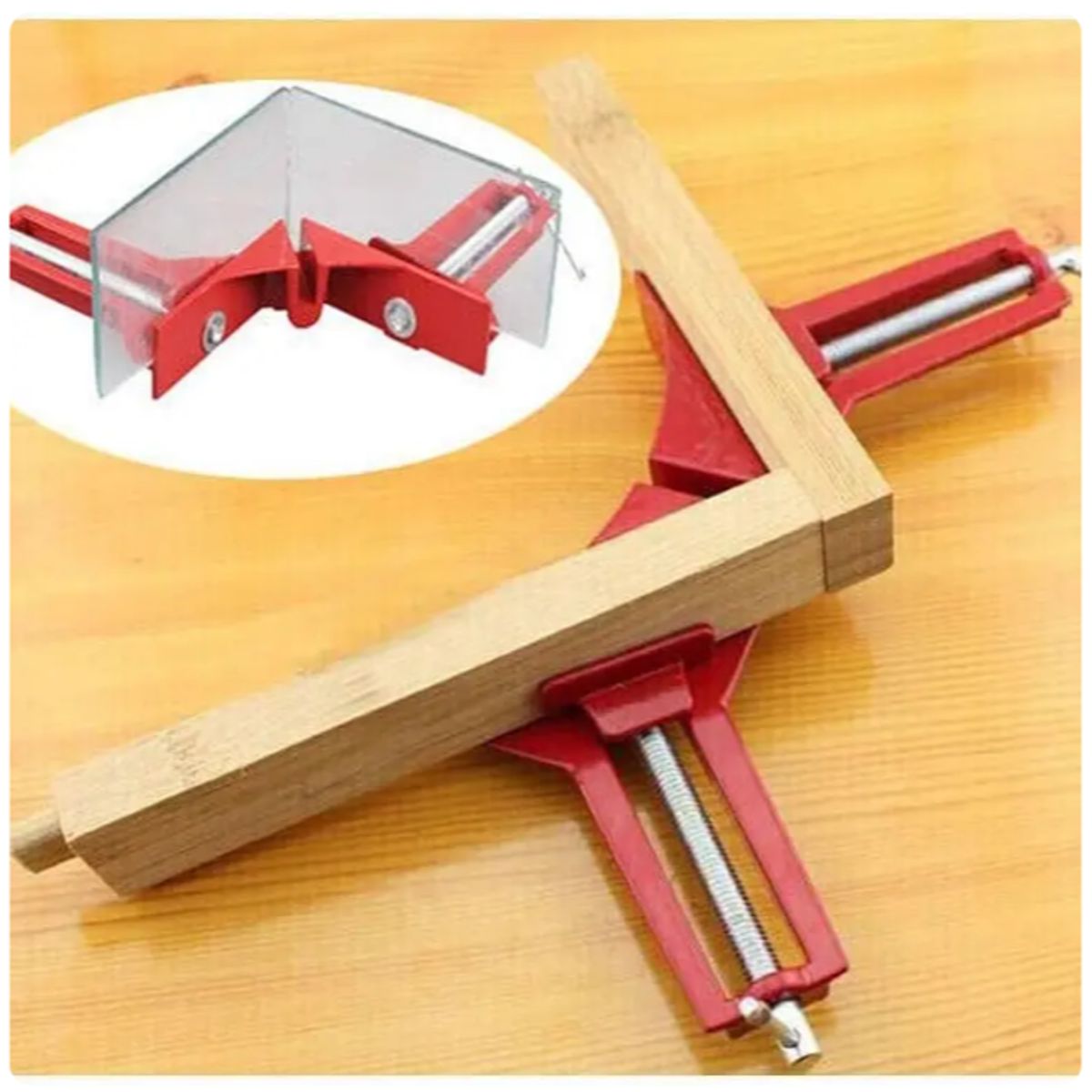 GENERICO - Pack 8 Prensas Esquinera 90 Grados Para Madera Pro