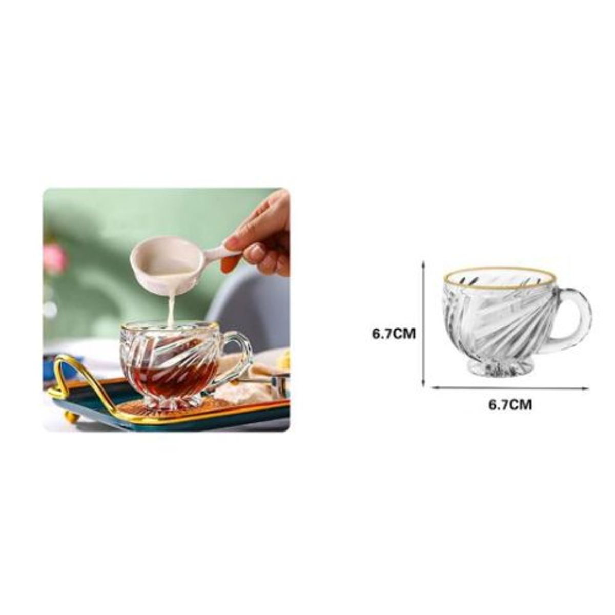 GENERICO - TAZA DE VIDRIO 200ML