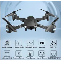 GENERICO - Mini Drone 4K Profesional 998 Pro Camara Dual Estabilizador EIS Control Remoto 100m