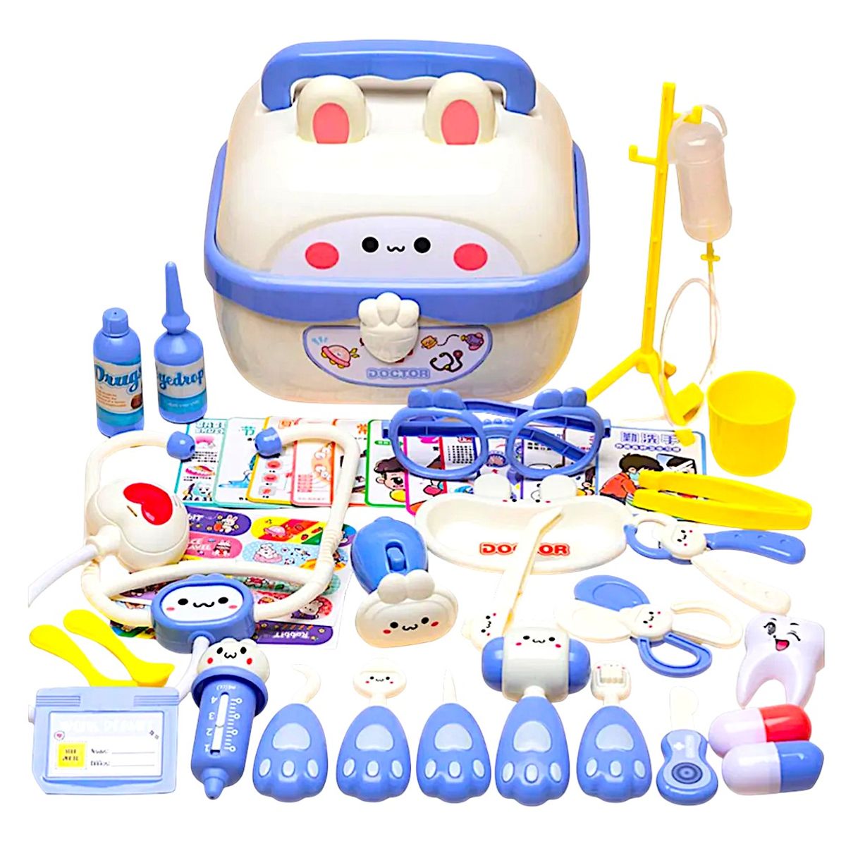 GENERICO - juguete didactico set de doctor maleta infantil con piezas