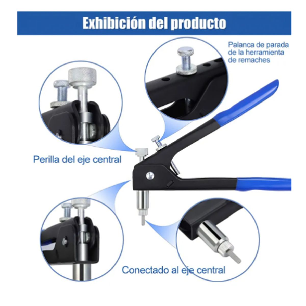 GENERICO - Kit Remachadora Tuerca Piezas M3 A M8 Remache Ciego 106pcs 5