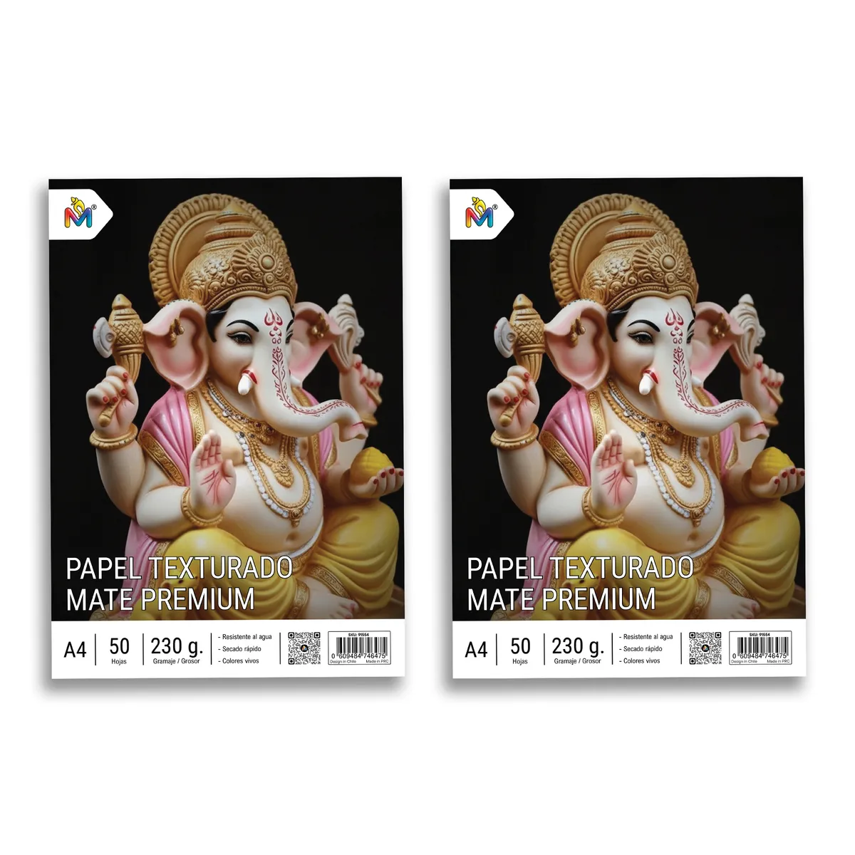 MALIK - Combo 2 Papel Textura Premium A4 230gr - 100 Hojas Inkjet