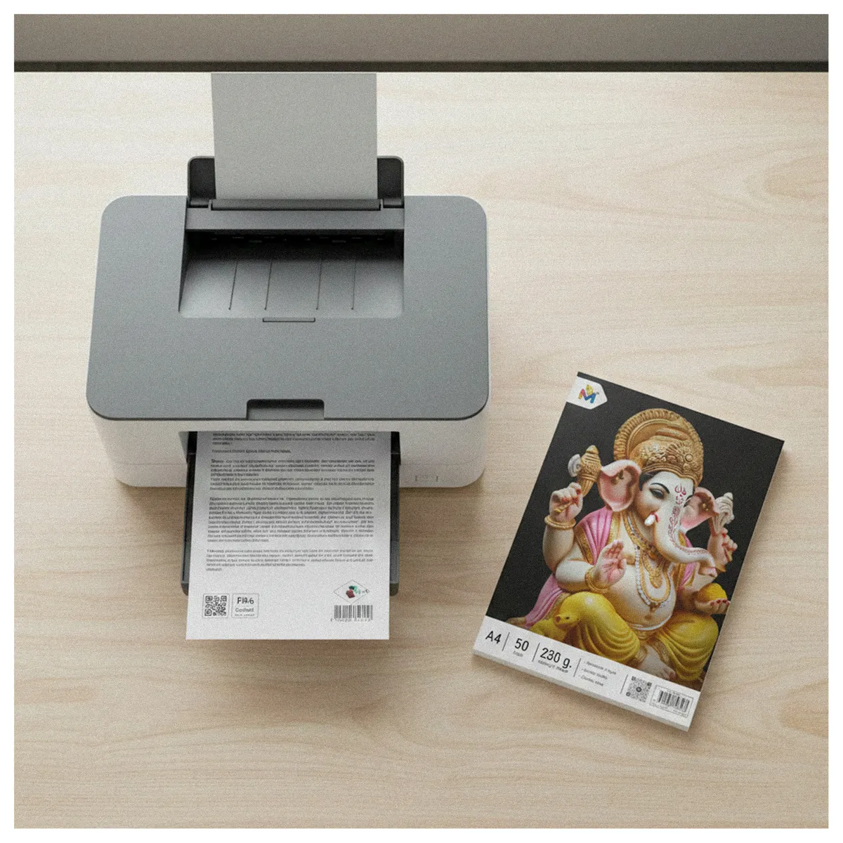 MALIK - Combo 2 Papel Textura Premium A4 230gr - 100 Hojas Inkjet