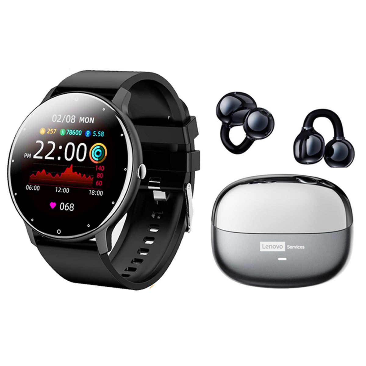 LENOVO - Audifonos Lenovo LE06  Bluetooth y Fit Pro reloj inteligente