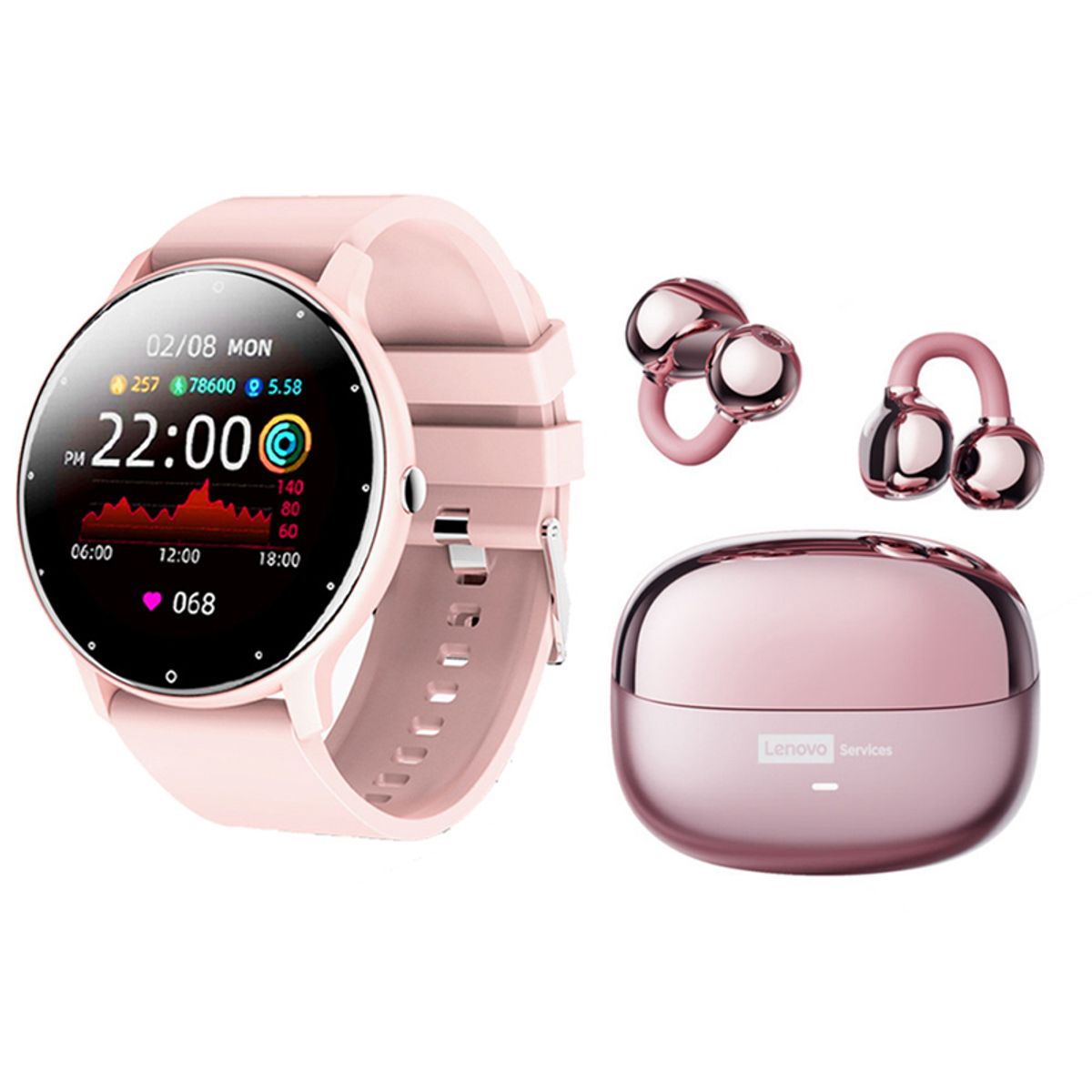 LENOVO - Audifonos Lenovo LE06  Bluetooth y Fit Pro reloj inteligente