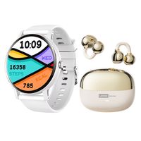 Audifonos LE06 Bluetooth y Fit Pro reloj inteligente Blanco