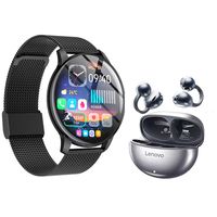 TA140 Audífonos y Toumi Fit Pro Reloj inteligente Negro